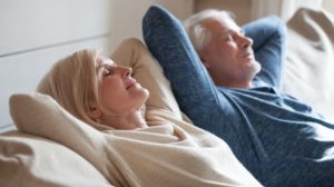 calm-senior-mature-couple-relaxing-on mindfulness in the body | Featured