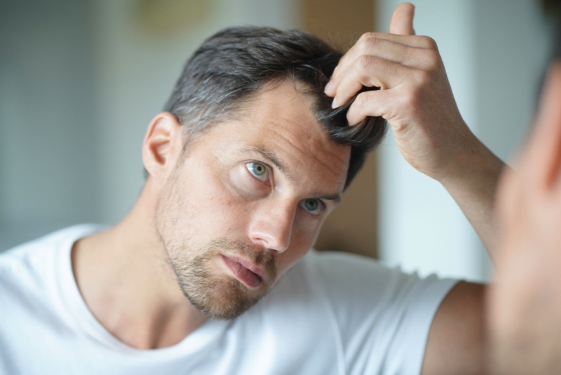 Man Worried About Hair Loss | Body Changes