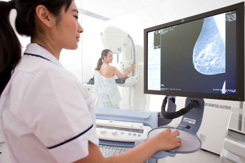 Woman Taking the Mammogram Test | Preventive Care