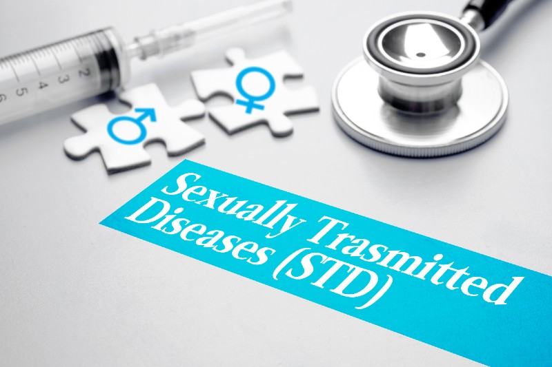 Sexually Transmitted Diseases - STD, medical concept-Health Issues of Retirees