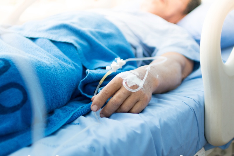 focus on hand patient hospital ward | prostatitis antibiotics