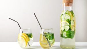 sassy-water-slimming-infused-lemonmint-cucumber |Detox Water Recipes For Clear and Radiant Skin | Featured
