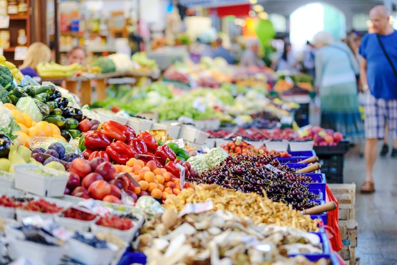 vegetables stall | senior discounts at kroger