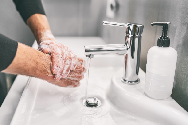 washing hands rubbing soap man corona | prostatitis diet