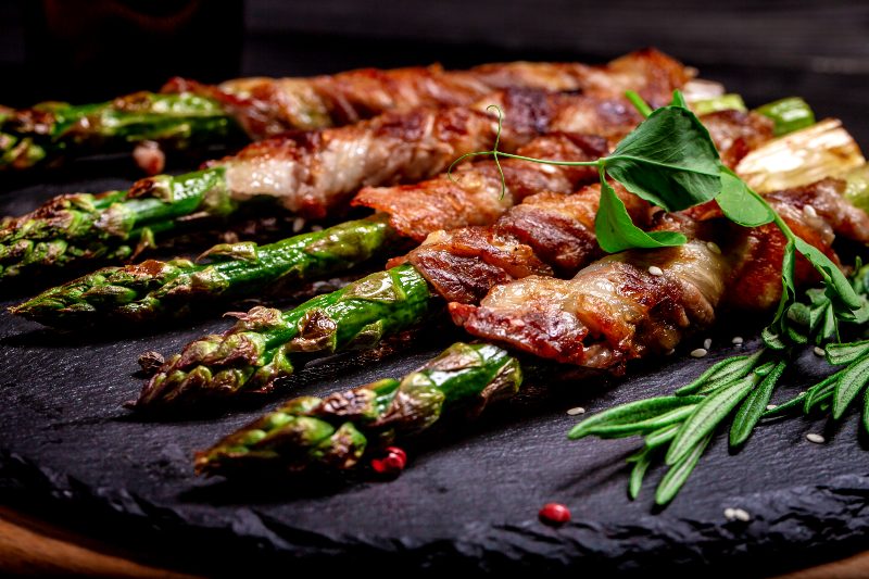 Asparagus Wrapped with Prosciutto | Keto Air Fryer Recipes