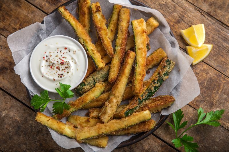 Crispy Zucchini Fries | Keto Air Fryer Recipes
