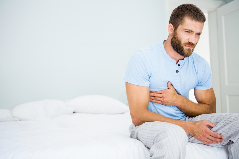 Man Having Chest Pain | Type 2 Diabetes Symptoms
