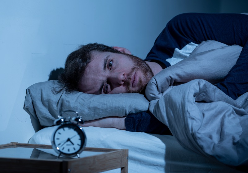 Sleepless and Desperate Man | Stress Symptoms