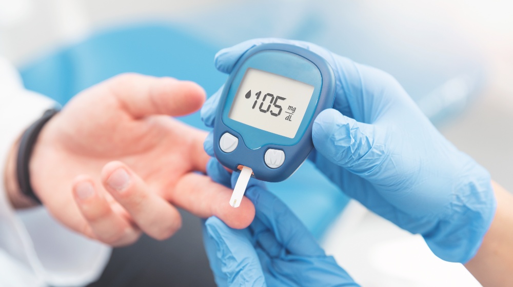 Doctor Checking Blood Sugar Level with Glucometer | Blood Sugar | Featured