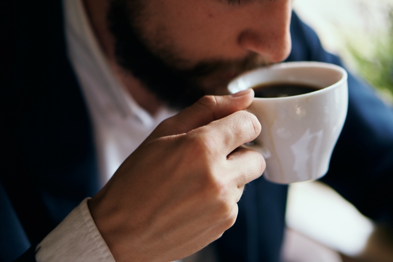 Man Drinking Coffee | Sleep Hygiene