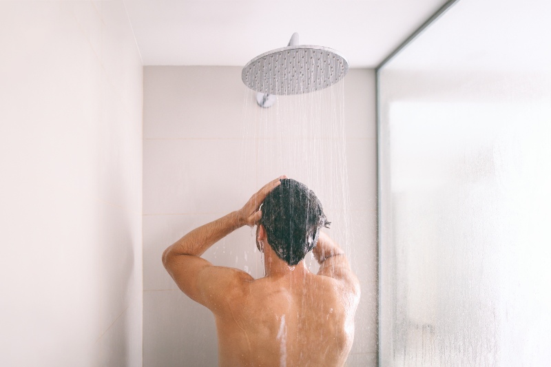 Man Taking Shower | Sleep Hygiene