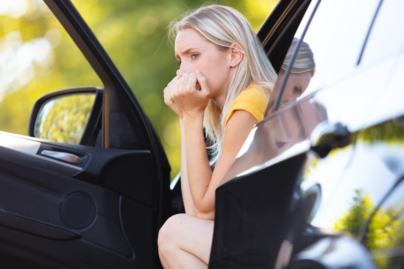 Nervous Female Driver | Road Rage