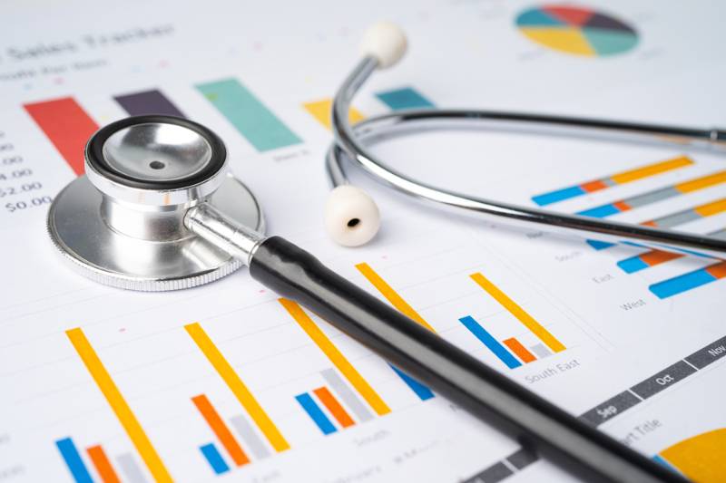 stethoscope-on-charts-graphs-paper-finance | top health insurance companies