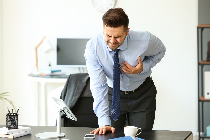 Businessman Having Heart Attack in Office | Diindolylmethane