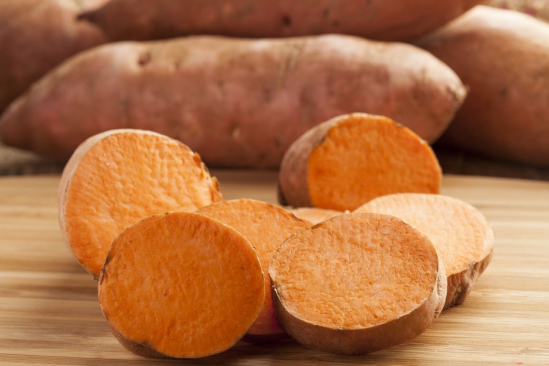 fresh organic orange sweet potato against | foods good for liver repair