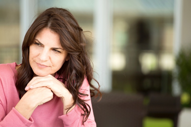 middle age woman looking sad | benefits of inositol