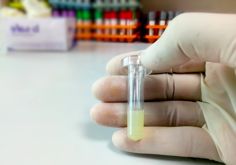 Scientist Holds Lipemic Sample | High Triglycerides and Pancreatitis