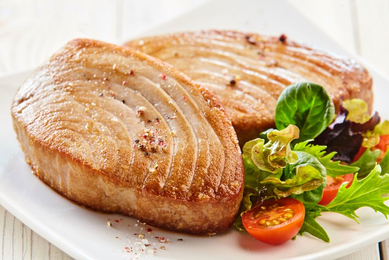 close still life two fried tuna | Selenium Health Benefits