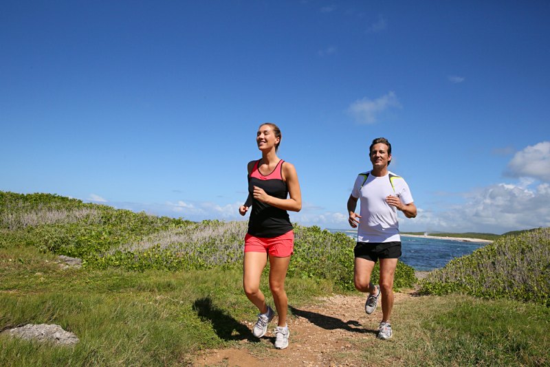 couple running by sea on track | How to Improve Kidney Function in Elderly