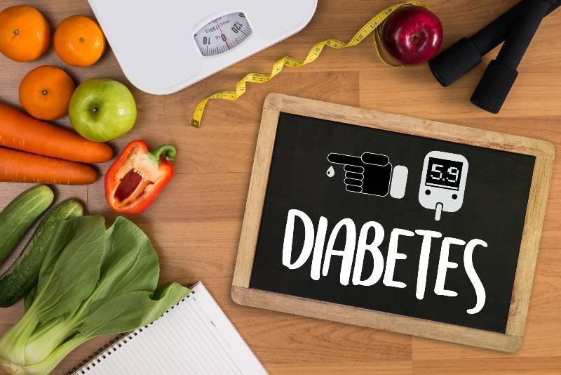 a diabetes test, health Medical Concept-Diabetes Herbal Treatments