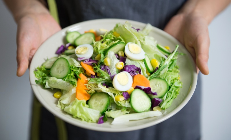 Bowl of Vegetable Salad | Mediterranean Diet