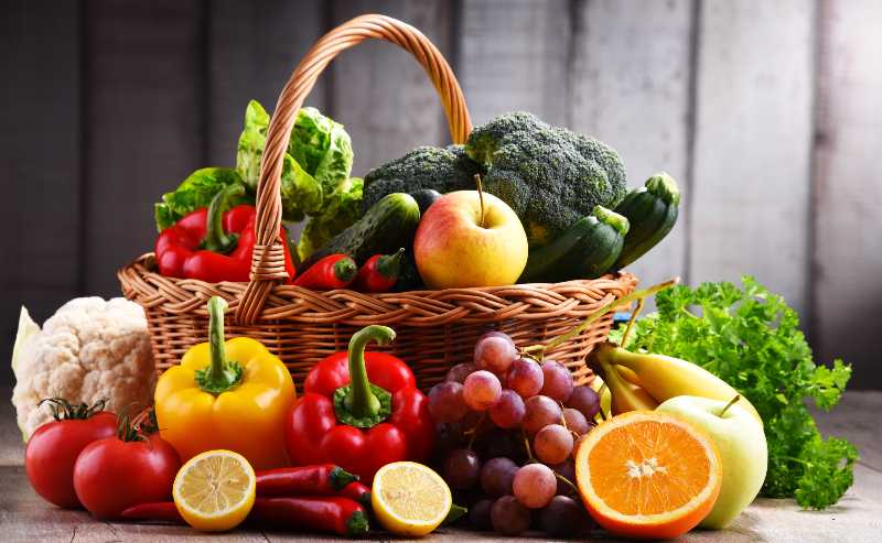 assorted organic vegetables and fruits-daniel diet food list