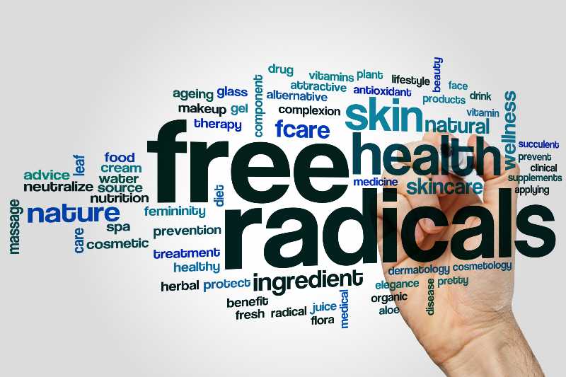 Free radicals word cloud concept | curcumin benefits