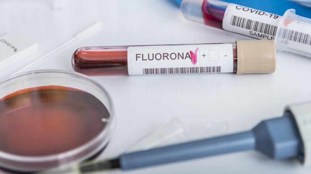 Blood samples of new variant OMICRON plus flu FLUORONA |Flurona | Florona Disease : Israel Covid Variant | featured