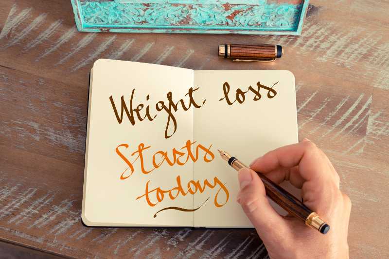Handwritten text WEIGHT LOSS STARTS TODAY | Weight Loss Hacks