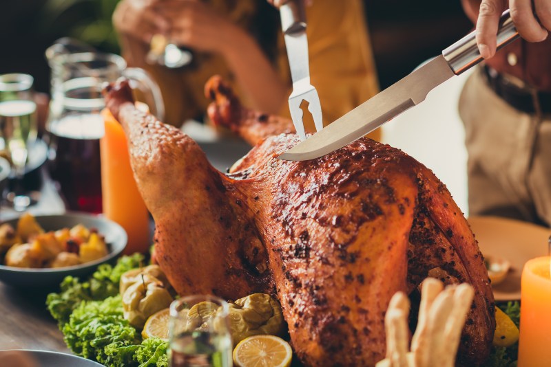 Close-Up Photo of Served Table Thanksgiving Dinner | Keto for Women over 50