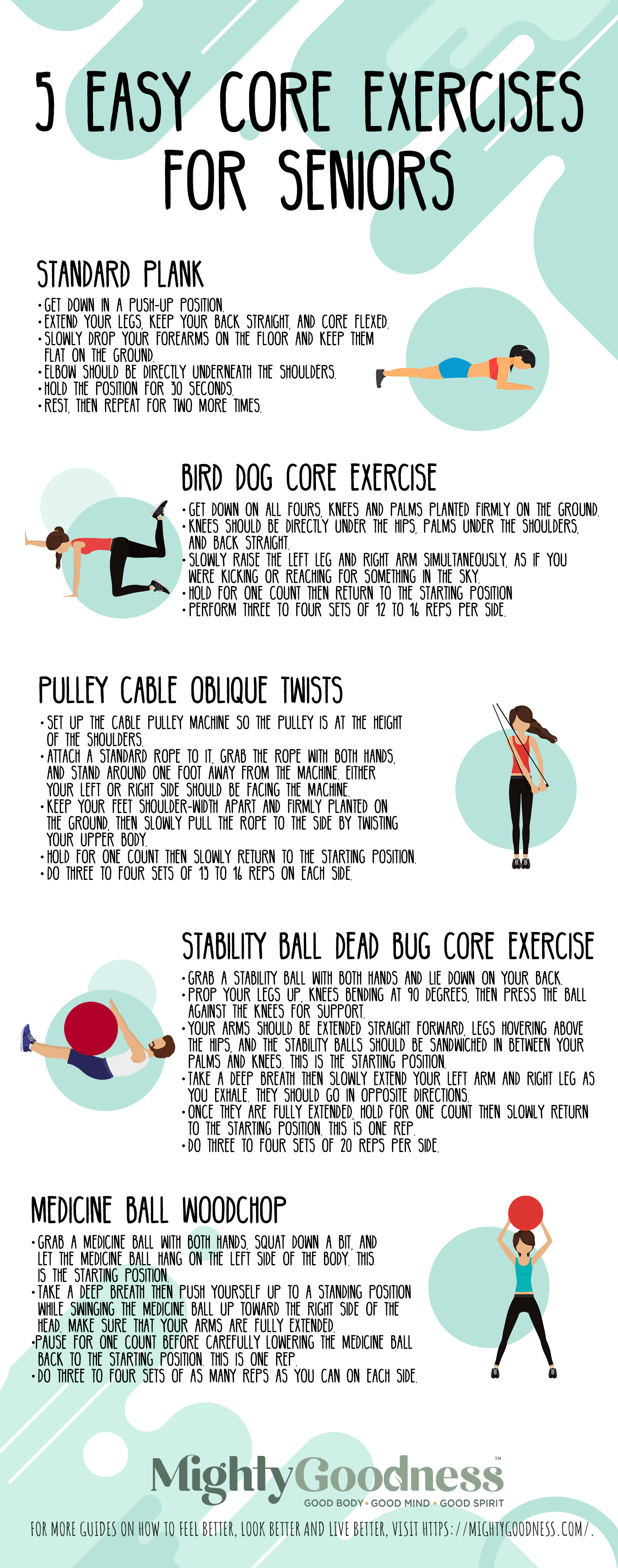 5 Easy Core Exercises for Seniors