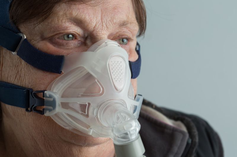 Senior woman chronic obstructive pulmonary disease | COPD and heart failure