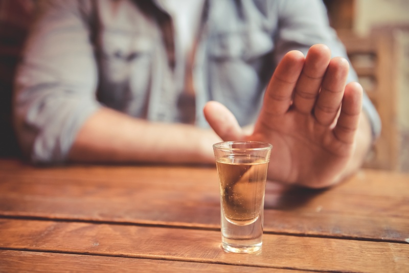 Cropped Image of Man Showing Stop Gesture and Refusing to Drink | How to Build Your Immune System to Fight HPV