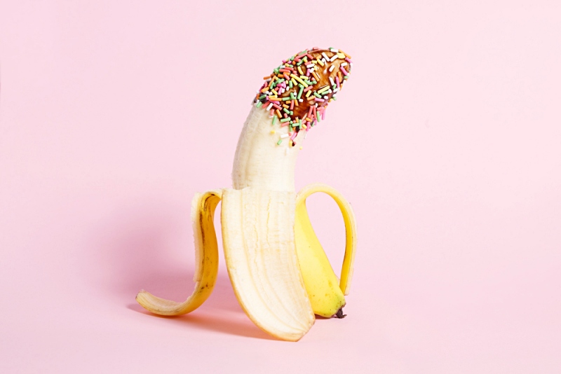 erotic fruit banana covered chocolate colorful | erectile dysfunction exercises
