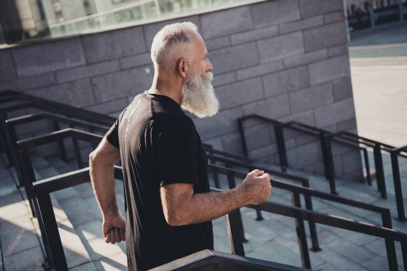 Profile side view portrait of attractive healthy focused purposeful virile grey-haired man | The Truth About Burning Fat For Fuel & Unlocking The Keto Code - With Dr. Steven Gundry