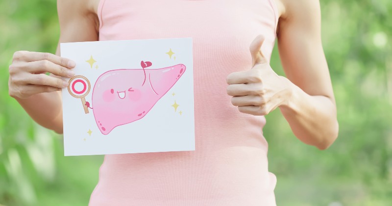 woman take liver billboard | Lecithin is powerful in reversing Fatty Liver.